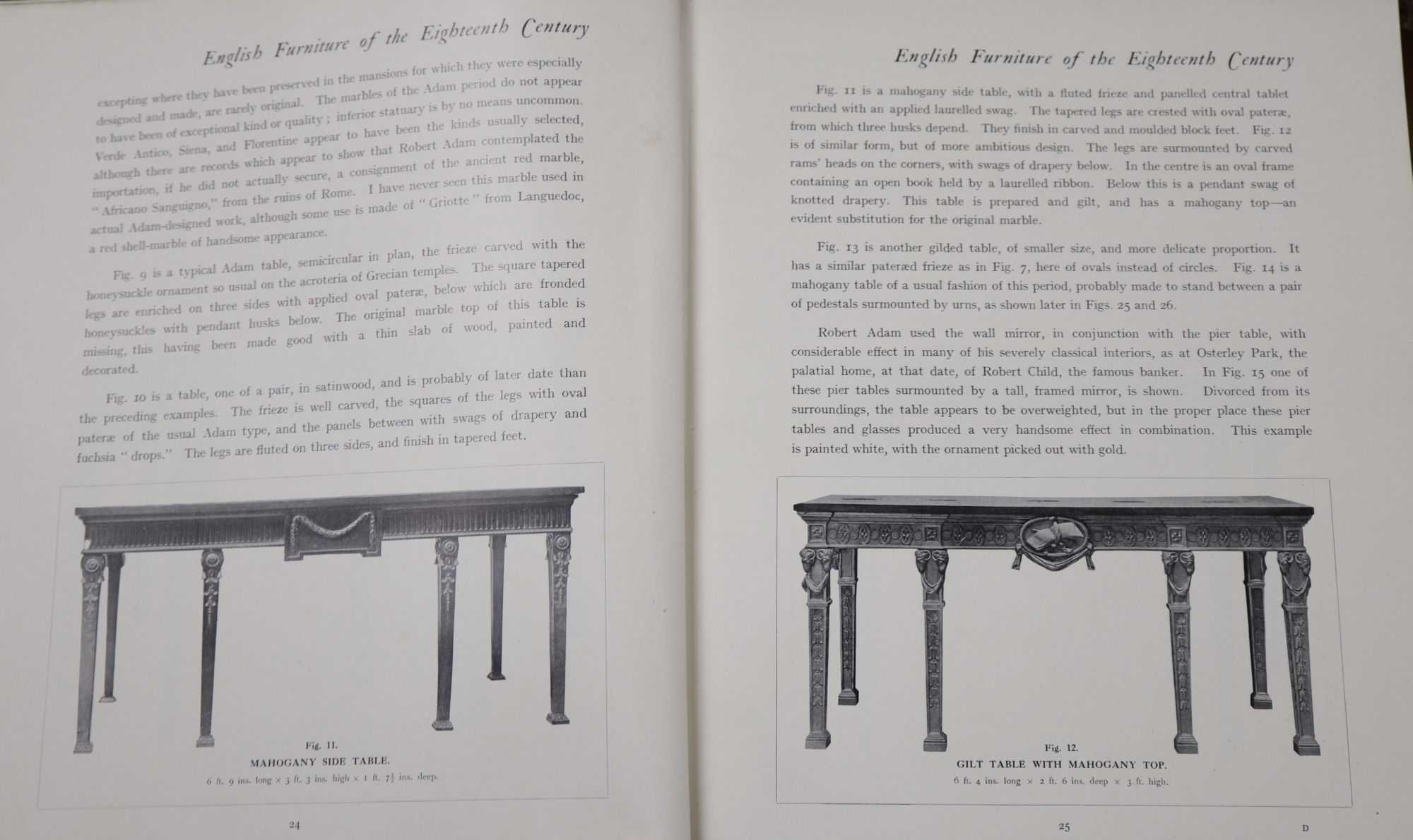 Albert Cescinsky - The English Furniture of the 18th century, vols 1, 2 and 3